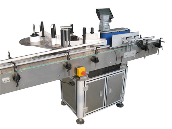 Etiquetador automàtic d'ampolles d'etiquetatge rodó